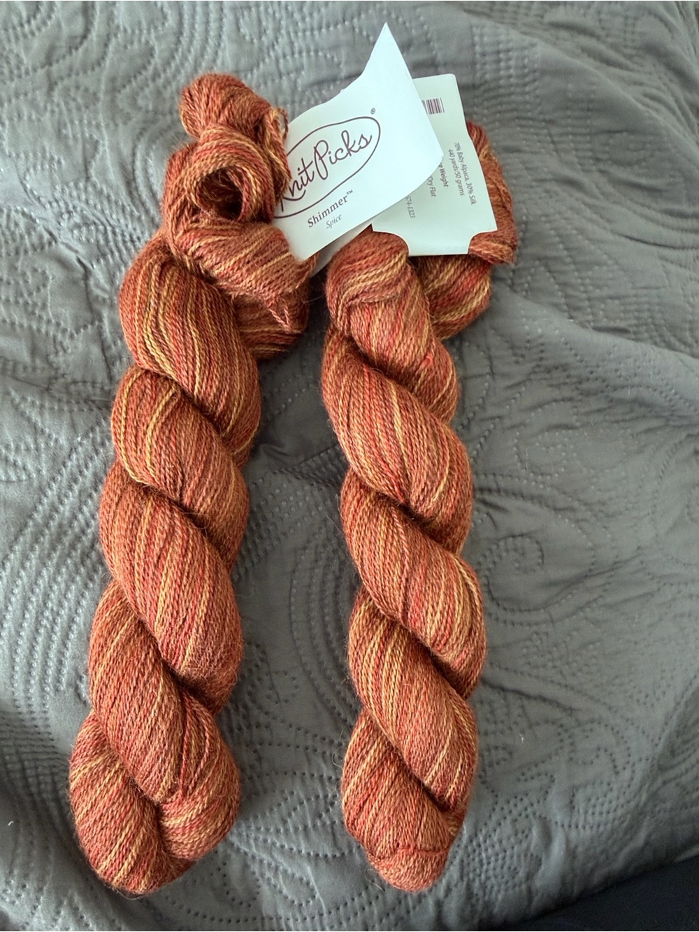 Knit picks Shimmer Handpainted Yarn - Rust Orange